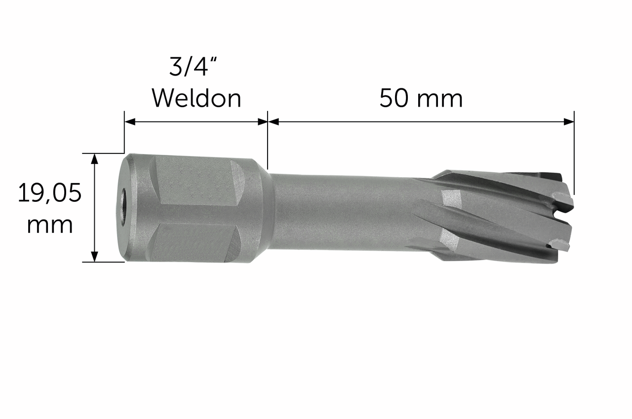 HM Ultra 50 kernboren met 3/4 in Weldon-houder