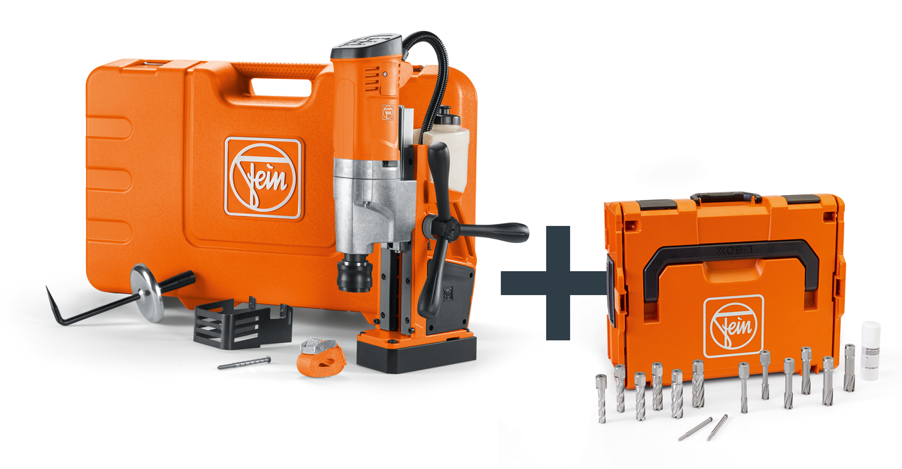 Set KBU 35 QW + Set d'accessoires CONSTRUCTION METALLIQUE 3/4 Weldon | HSS NOVA 50 | HM ULTRA 50