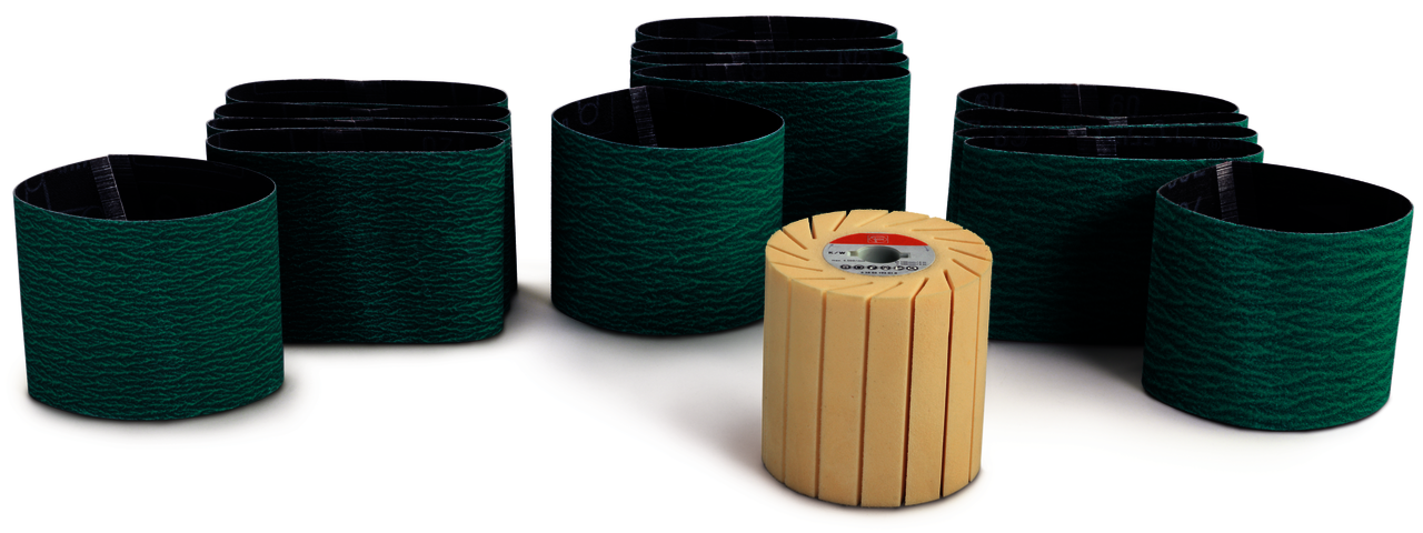 Set acero inoxidable lijado superficies